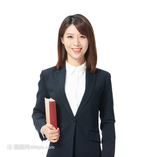 手拿书本的女律师